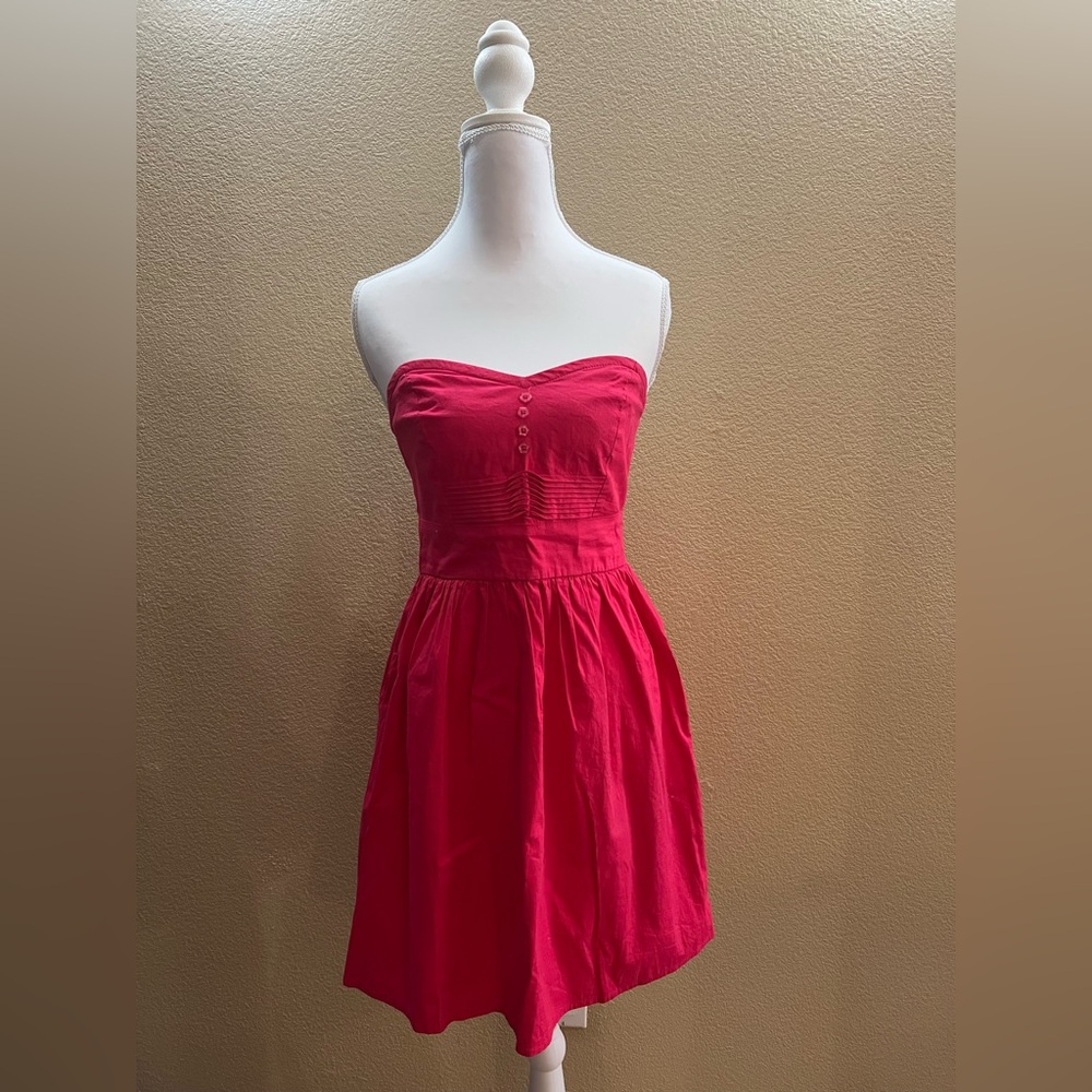 Strapless Hot Pink Dress
